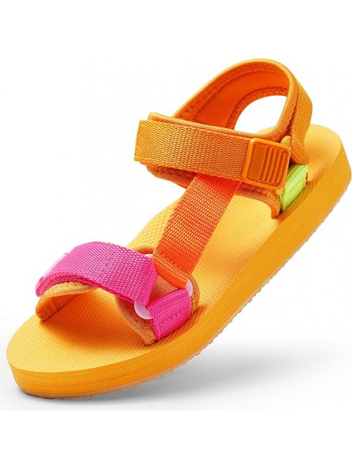 Unisex-Child Big Kids Sandals Adjustable Straps Sl...