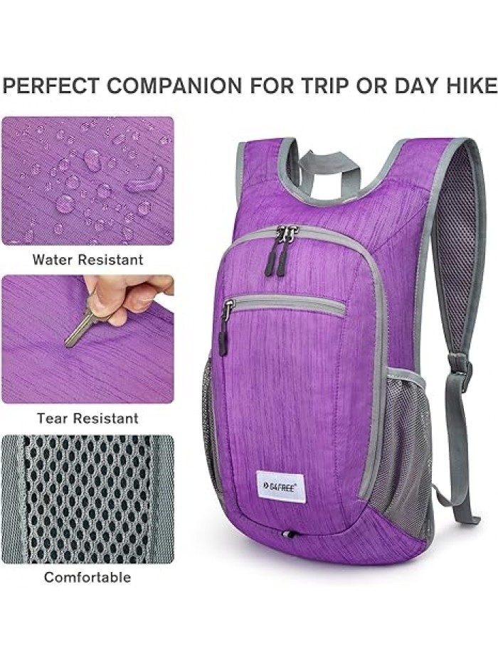 G4Free 10L/15L Hiking Backpack Lightweight Packable Hiking Daypack Small Travel Outdoor Foldable Shoulder Bag